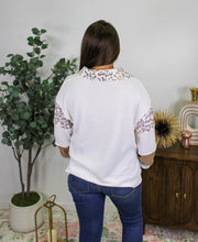 Load image into Gallery viewer, Lora Leopard Colorblock Top