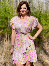 Load image into Gallery viewer, Aster Faux Wrap Dress