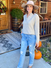 Load image into Gallery viewer, Autumn Days Are Here Again Henley Sweater