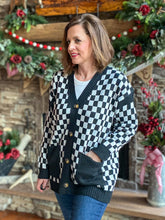 Load image into Gallery viewer, Vicki Varsity Checkered Cardigan