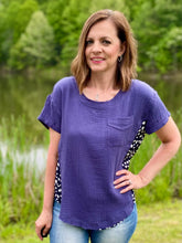 Load image into Gallery viewer, Royal Navy Leopard Top