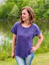 Load image into Gallery viewer, Royal Navy Leopard Top