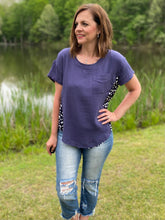 Load image into Gallery viewer, Royal Navy Leopard Top