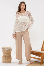 Load image into Gallery viewer, Let's Go to the Beach Sheer Crochet Pullover