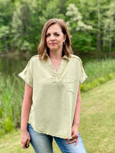 Load image into Gallery viewer, Celery Mineral Wash Top