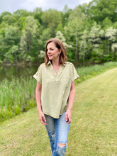 Load image into Gallery viewer, Celery Mineral Wash Top