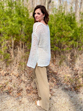 Load image into Gallery viewer, Let's Go to the Beach Sheer Crochet Pullover