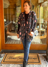 Load image into Gallery viewer, Frida Fuzzy Leopard Cardigan