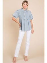 Load image into Gallery viewer, Della Denim Top