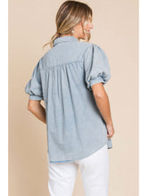 Load image into Gallery viewer, Della Denim Top