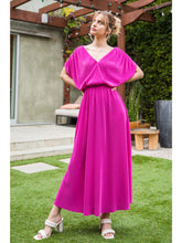 Load image into Gallery viewer, Majestic Magenta Pleated Dress