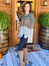 Load image into Gallery viewer, Forest Leopard Knot Top