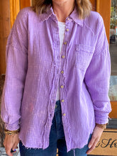Load image into Gallery viewer, Lucy Lavender Gauze Top