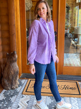 Load image into Gallery viewer, Lucy Lavender Gauze Top