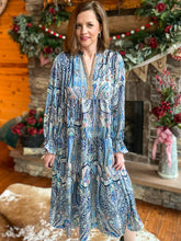 Load image into Gallery viewer, Peacock Paisley Dress