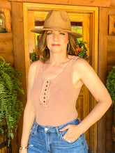 Load image into Gallery viewer, Dusty Rose Ribbed Bodysuit