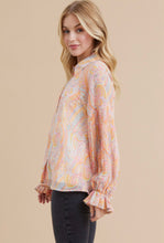 Load image into Gallery viewer, Pretty Pastel Paisley Print Top