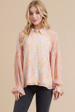 Load image into Gallery viewer, Pretty Pastel Paisley Print Top