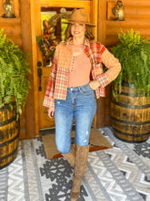 Load image into Gallery viewer, Pumpkin Patch Plaid Top