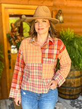 Load image into Gallery viewer, Pumpkin Patch Plaid Top