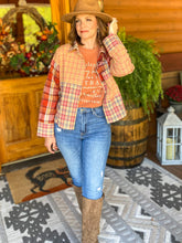 Load image into Gallery viewer, Pumpkin Patch Plaid Top
