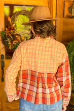 Load image into Gallery viewer, Pumpkin Patch Plaid Top