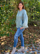 Load image into Gallery viewer, Sweet Pea Babydoll Gauze Top