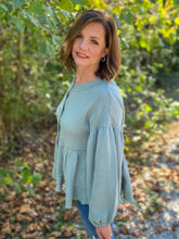 Load image into Gallery viewer, Sweet Pea Babydoll Gauze Top