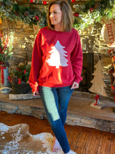 Load image into Gallery viewer, It's a White Christmas Tree Sweatshirt
