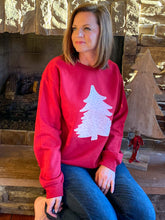 Load image into Gallery viewer, It's a White Christmas Tree Sweatshirt