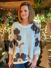 Load image into Gallery viewer, Winter Flower Sweater
