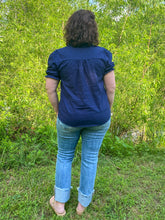 Load image into Gallery viewer, Midnight Sky Puff Sleeve Top