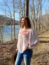 Load image into Gallery viewer, Fancy Floral Embroidered Top