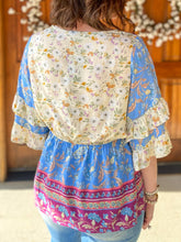 Load image into Gallery viewer, Frilly Floral Top