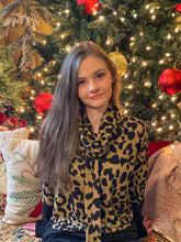 Load image into Gallery viewer, Leopard Cowl Neck Sweater