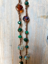 Load image into Gallery viewer, Show Me Off Crochet Crystal Bead Necklace and Earring Set