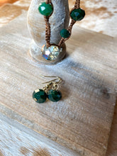 Load image into Gallery viewer, Show Me Off Crochet Crystal Bead Necklace and Earring Set