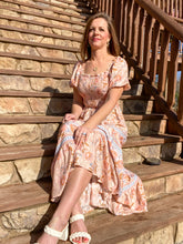 Load image into Gallery viewer, Peach Blossoms Maxi Dress