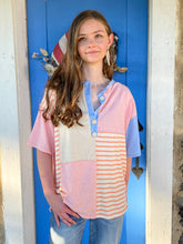 Load image into Gallery viewer, Stevie Triblend Color Block Top