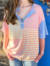 Load image into Gallery viewer, Stevie Triblend Color Block Top