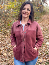 Load image into Gallery viewer, Merry Me Crimson Shacket