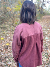 Load image into Gallery viewer, Merry Me Crimson Shacket