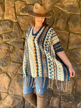 Load image into Gallery viewer, Tuscan Sun Poncho Sweater