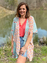 Load image into Gallery viewer, Mixed Print Kimono
