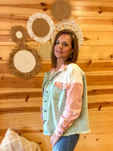 Load image into Gallery viewer, Jodie Denim Colorblock Jacket