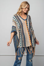 Load image into Gallery viewer, Tuscan Sun Poncho Sweater