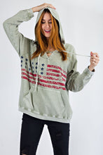 Load image into Gallery viewer, Vintage American Flag Pullover Hoodie