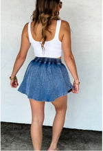 Load image into Gallery viewer, Denim and Pearls Skort
