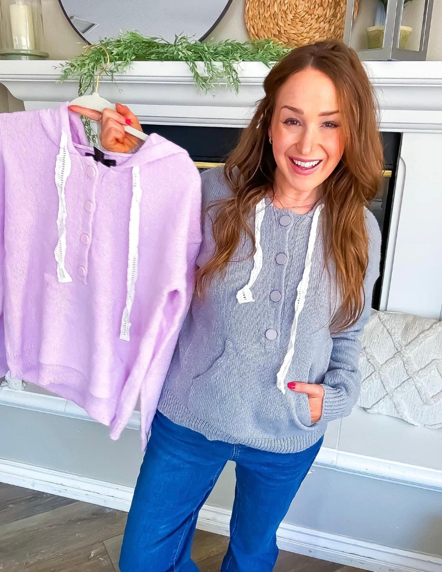 Lilac Sweater Hoodie