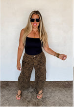 Load image into Gallery viewer, Cheetah Barrel Jeans
